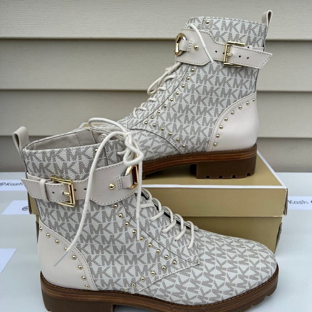 Michael kors Kincaid Lace up boots -Vanilla - Picture 2 of 12